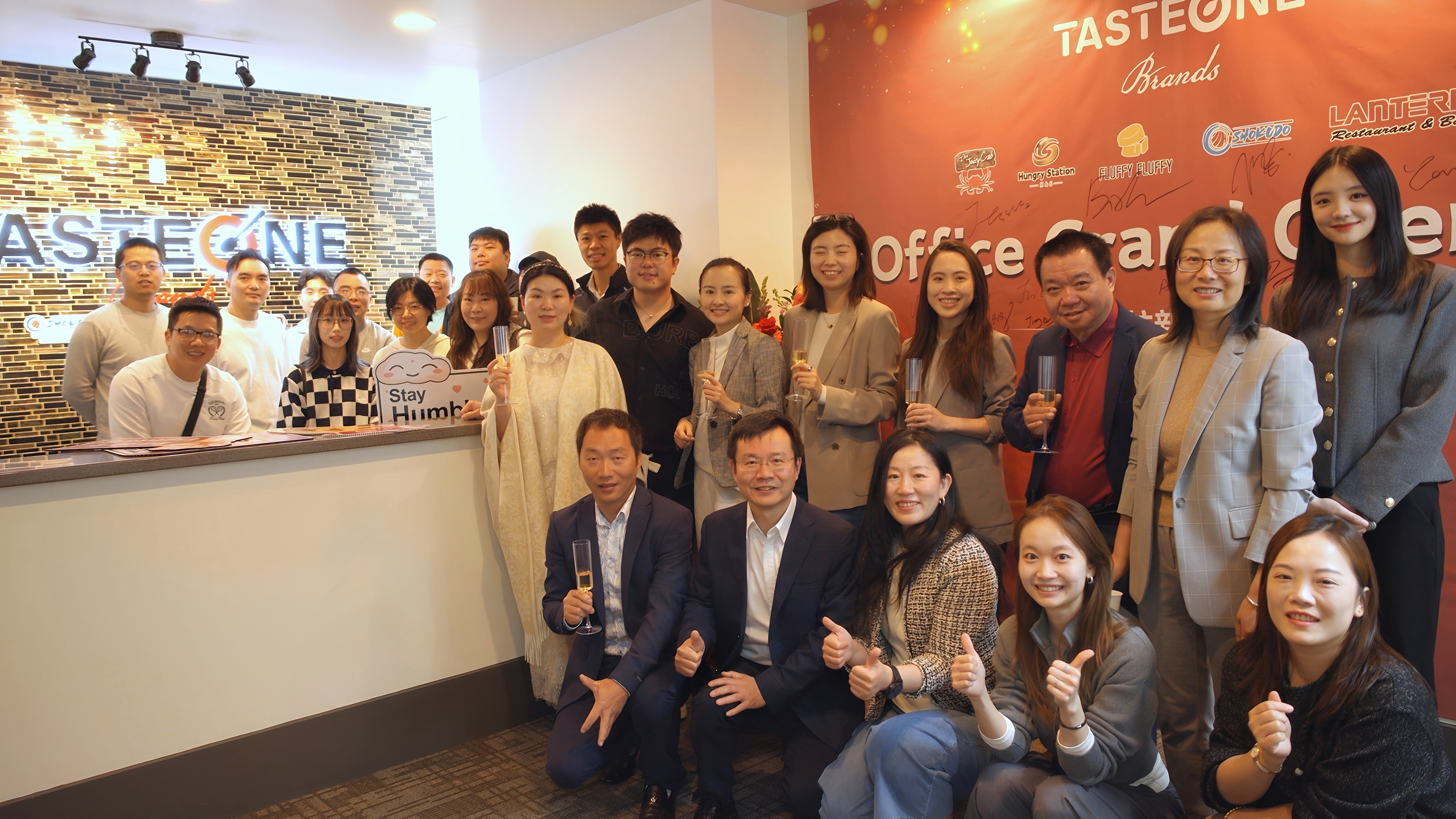 TasteOne Brands office opening ceremony